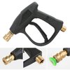 Sooprinse High Pressure Washer Gun,3000 PSI Max With 5 Color Quick Connect Nozzles M22-14 Pressure Washer Hose Connector 3.0 TIP