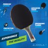 JOOLA Omega Speed - Table Tennis Racket for Advanced Training with Flared Handle - Tournament Level Ping Pong Paddle with Vizon Table Tennis Rubber- Designed for Speed, green