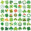 HOWAF St. Patrick's Day Temporary Tattoos, 96 Pieces Irish Tattoo Stickers with Shamrock Clover Irish Flag Patterns for Kids Gift Favors, Body Face Temporary Tattoos for Irish Party Decorations