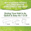 Nano Towels Hair Drying Wrap Twisty Towel | Designed for Drying Fine, Delicate, Thinning, Curly and Frizzy Hair | Replaces Hair Dryers, Cotton Bath Towels. One Size Fits All