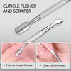 Cuticle Trimmer Cuticle Nippers, GAOY Cuticle Pusher Cuticle Remover Stainless Steel Nail Clippers Cutter Professional Manicure Pedicure Tools for Fingernails and Toenails
