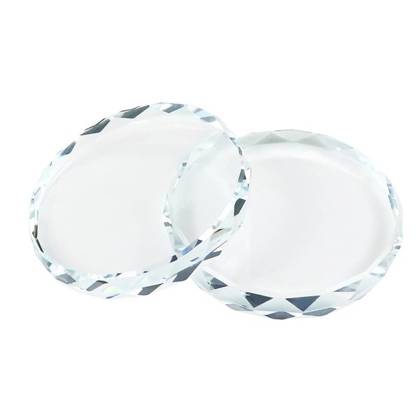 UPIQNG Nail Art Palette Glass Color Mixing Palette Clear Gel Polish Palette False Eyelash Glue Holder Concealer Mixing Makeup Palette Nail Polish Tray DIY Tool
