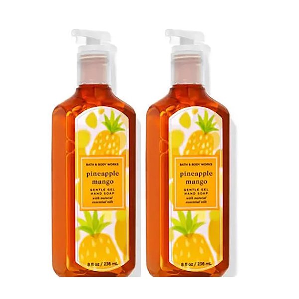 Bath & Body Works Deep Cleansing Gel Hand Soap 2 Pack 8 oz. (Pineapple Mango)