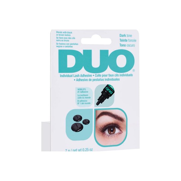 DUO Individual Lash Adhesive, for False Individual Lashes, Dark, 0.25 oz, 1-Pack