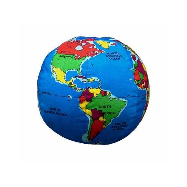 Rattle Baby Earth Hugg-A-Planet | Soft Plush Rattle Globe for Learning, for Babies Kids Toddlers, Soft Educational EarthToy