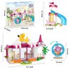 Tblicked Girls Friends Pet House Building Sets, Dogs & Cats Day Care Center Building Toy 244 Pcs, Pet Playground with Slide, Puppy Animal Playset Creative Birthday Gift for for Girls Boys Ages 6+