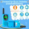 Walkie Talkie for Kids 2 Pack, Kids Walkie Talkies for Girls and Boys, Walkie Talkie Toys with 3 Miles Long Range and 22 Channels, Walky Talky Toy for 3-12 Year Old (Blue Blue, 2Pack)