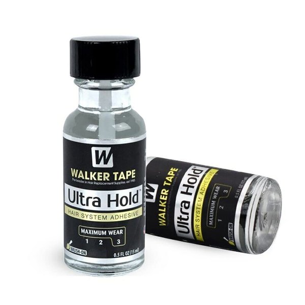 Generic Ultra Hold Hair System Toupees Front Bonding Wigs Weave Active Lace Glue Adhesive 0.5oz w/15 ml Wig Glue with Brush Applicator Saver 0.5oz