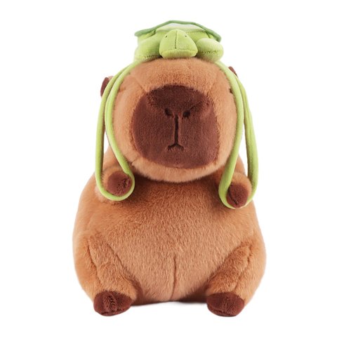 unsnurnoch Strawberry Capybara Stuffed Animals, Soft Kawaii Rodents Capybara Plush, Capybara Plush Toys with Turtle Backpack, The Best Birthday Gift for Kid