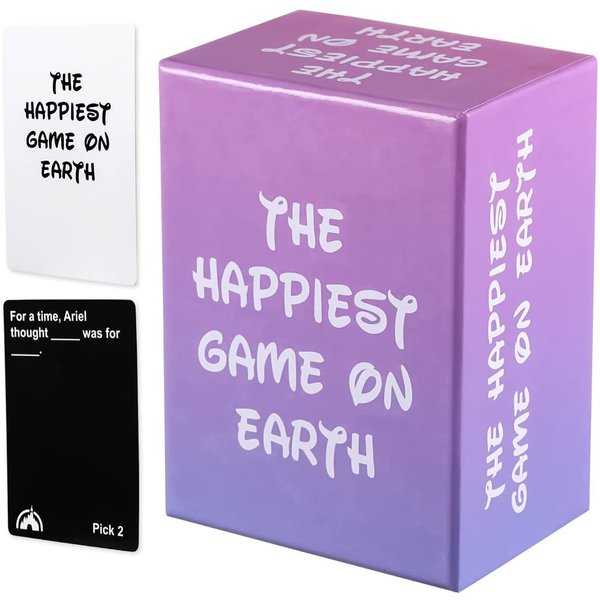 Eshyer The Happiest Game ON Earth Table Cards Game Board Games Perfect for Families Gathering Party Celebration for Adults (Purple Version)