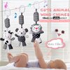 rolimate Baby Toy Cartoon Animal Stuffed Hanging Rattle Toys, Baby Bed Crib Car Seat Travel Stroller Soft Plush Toys with Wind Chimes, Best Birthday Gift for Newborn 0-18 Month