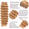 27 Deep Wave Bundles Human Hair Color 27 Bundles Human Hair 24 26 28 Inch Unprocessed Brazilian Virgin Hair 8A Grade Blonde Deep Wave Bundles Double Weft Weave Extensions Hair