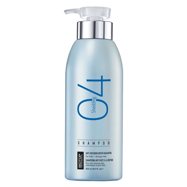 Biotop Professional 04 Hair Loss Shampoo - Made with Biotin, Red Clover and Citric Acid - Strengthening for Hair Repair - For Shedding or Thinning Hair - 16.9 oz