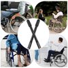 2PCS Wheelchair Handle Extenders, Wheelchair Brake Extenders, Wheelchair Transport Chair Brake Handle Extension, Wheelchair Assistive Devices for Heavy Reclining Wheelchair(Black, 6.5 Inch)
