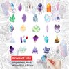 TIESOME 100Pcs Crystal Stickers, New Crystal Personalized Graffiti Stickers for Laptop Scrapbook Water Bottle Phone Notebooks Diary