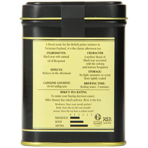 Harney & Sons Black Earl Grey Loose Leaf Tea, 4 Ounce