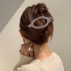 Canitor 4 PCS Flat Hair Clips for Women Flat Claw Clips for Thick Thin Hair Matte French Clips for Girls Hair Accessories for Women Duck Billed Alligator Hair Clips