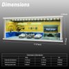 1/64 Model Car Display Case Diecast Diorama Garage，Simulated Parking Lot Model Miniature Scene Parking Lot PVC Assembly with Light Parking Space Model Display Frame Toy Display Box (Yellow)