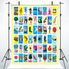 QYIMLI 5 x 7ft Mexico Cards Backdrop Mexico Party Theme Decorations Mexican Party Supplies Photography Banner