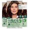 Clairol Natural Instincts Demi-Permanent Hair Dye, 4BZ Dark Bronze Brown Hair Color, Pack of 3