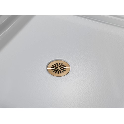 Delta Faucet 4 Inch Round Shower Floor Drain Gold, Shower Drain Kit, Round Shower Drain, Chrome Shower Drain, Shower Floor Drain, Champagne Bronze DT051411-CZ