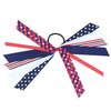 4th of july ponytail holder streamer hair ties,patroic red white blue ribbon bow hair scrunchies,cheer outfit accessories gift for grils