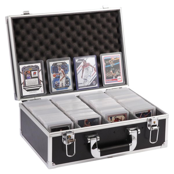 TONYLAIJIANTAO Toploaders Storage Box fits 3" x 4" 35pt Rigid Card, Trading Cards, Sports Cards，Graded Card ， (Holds 500+ Toploaders) (Black)