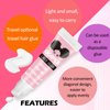 Wig Glue Lace Glue for Lace Front Lace Wigs, 0.5 OZ Waterproof Lace Front Wig Glue for Wigs, Strong Hold Transparent Lace Adhesive for Hair Replacement Invisible Hair Bonding Wig Adhesive (4PCS)