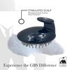 G.B.S Hair Scalp Massager Shampoo Brush with Soft and Flexible Silicone Bristles, Promotes Hair Growth, Improves Circulation, Black