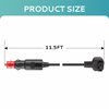 EUHOMY 11.6FT(3.5M) 12V DC Power Cord Cable, DC Power Cord 12V for Car Refrigerator Portable Freezer Electric Cooler. 2 Pin Lead Cable Plug Wire Compatible with 12 Volt Refrigerator
