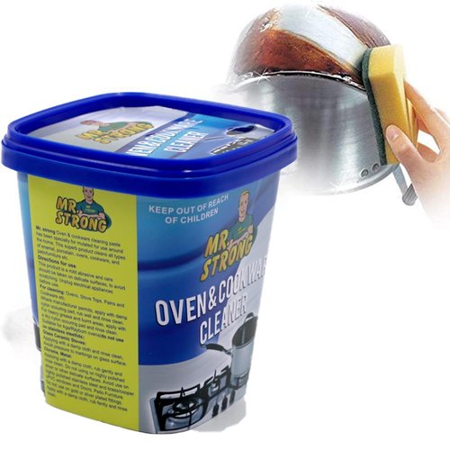 MR. STRONG Oven & Cookware Stainless Steel Cleaning Paste Remove Stains from Pots Pans Multi-Purpose Cleaner & Polish Household Universal Cleaning Paste for Removing Rust