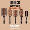 Conair Vented Copper Collection Round Brush for Blow Drying and Styling - Quick Blow Dry Brush