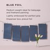 Fromm Color Studio Medium Weight Pop Up Hair Foil in Blue, 5" x 11" Embossed Aluminum Foil Sheets, Hair Foils for Highlighting and Coloring - 500 Foil Sheets
