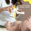 La Petite Creme French Premium Diapering Lotion - Diaper Cream Alternative to Baby Wipes - Gentle Moisturizer & Skin Cleanser with USDA Certified Organic Ingredients - Baby Essentials (8 oz)