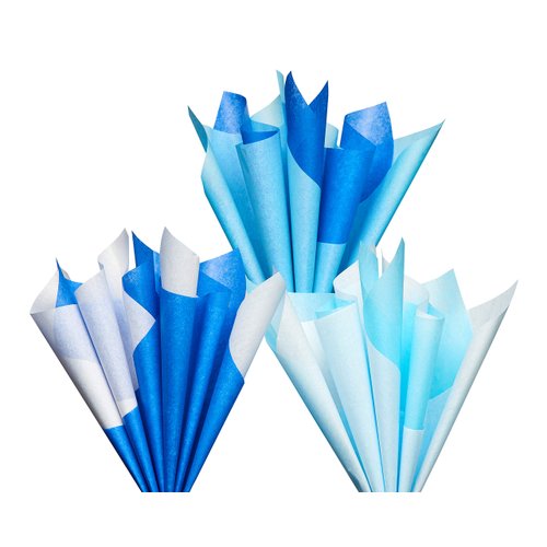 American Greetings 125 Sheets 20 in. x. 20 in. Bulk Tissue Paper (White and Blue) for Father's Day, Holidays, Birthdays and All Occasions