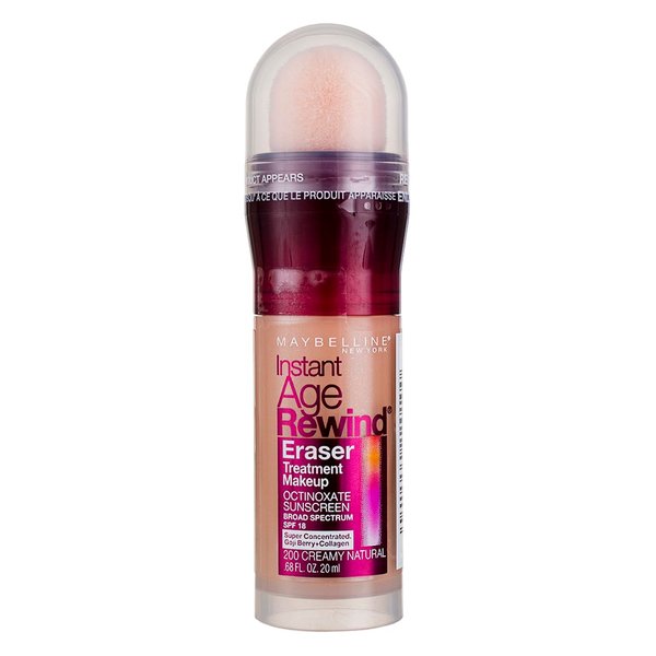 Maybelline New York Instant Age Rewind Eraser Treatment Makeup, Creamy Natural [200] 0.68 oz (Pack of 9)