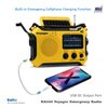 Kaito KA500 5-way Powered Solar Power,Dynamo Crank, Wind Up Emergency AM/FM/SW/NOAA Weather Alert Radio with Flashlight,Reading Lamp and Cellphone Charger, Yellow