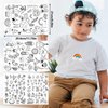 125 PCS Embroidery Stabilizers Patterns Water Soluble Hand Sewing Stabilizers Stick and Stitch Designs Embroidery Transfer Paper with Flower for Hand Sewing Lover