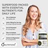 O NUTRITIONS Certified Organic Sea Moss, Super Cell Superfood Made with Organic Irish Sea Moss, Bladderwrack and Burdock Root, Wildcrafted Sea Moss Capsules, Vegan Seamoss Pill