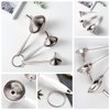 3 in 1 Metal Funnels for Filling Bottles Stainless Steel Small Kitchen Funnel Set for Transferring Essential Oils Liquid Fluid Spice Dry Ingredients Powder, Durable and Dishwash Safe