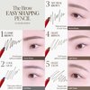 Espoir The Brow Easy Shaping Pencil # Classic Brown | Elaborately designed Leaf-shaped Eyebrow Pencil Tip for Quick and Easy to draw fine lines | Longlasting sharp tip and natural color