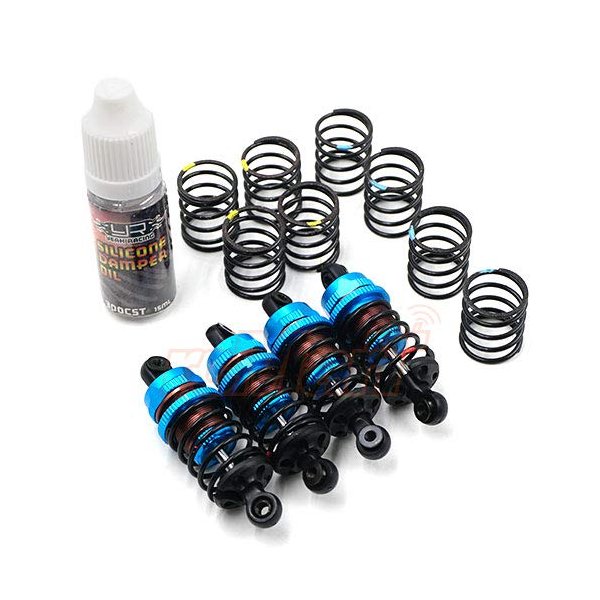 Yeah Racing QUTUS Challenger 55mm Damper Set for 1/10 RC Touring M-Chassis Car Blue #DBB-2055BU