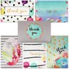 Juvale Blank Thank You Cards and Envelopes, Cute Watercolor Greeting Cards (4 x 6 In, 48 Pack)