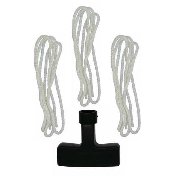 YAMAKATO Predator 212 CT200u GX160 Pull Cord Rope for Honda GX200 GX120 GX240 GX270 Champion Generator 2500 3500 4000 4375 Tiller, Pull Cord for Recoil Starter 4mm 5/32in w/Handle Grip