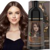 Beiler Chestnut Brown Hair Dye Shampoo 3 in 1 for Women & Men, 100% Gray Hair Coverage, Instant Color - Herbal Ingredients - For para canas mujer - 17.6 Fl Oz