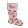 HUAN XUN Custom Holiday Stocking with Children’s Name Xmas Gifts for Boys Vegan