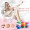 3 Pcs Exfoliating Bath Sponges for Shower,ＴＩＺＹＦＦ Bath Sponge Loofah for Body Wash Bathroom Vivid Colors Soft Bathing Accessories