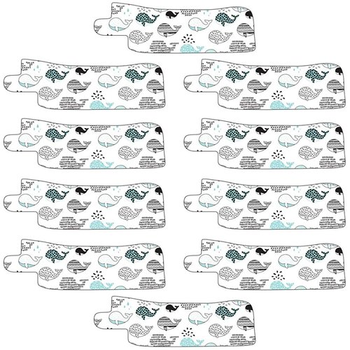Nasogastric or Oxygen Tube precut Adhesive Tape Whales Theme x 10 Pack. (Mix Pack)