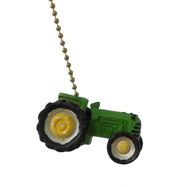 Clementine Green Farm Tractor Ceiling Fan Pull lamp Chain