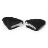 Luwint Cat Ears Hair Clips Furry Cat Barrettes Headwear Cute Black Catwomen Hairpin Accessory for Halloween Costume Dress Anime Cosplay Party Favors